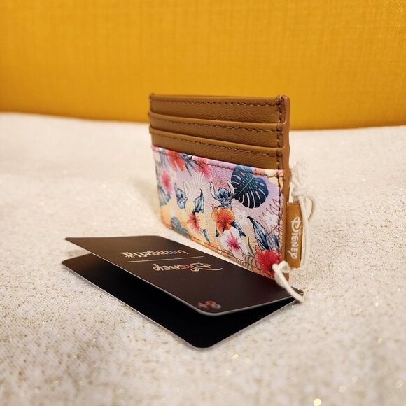 Loungefly Disney Lilo and Stitch Tropical Sunset Floral Cardholder Wallet NEW - Picture 6 of 10